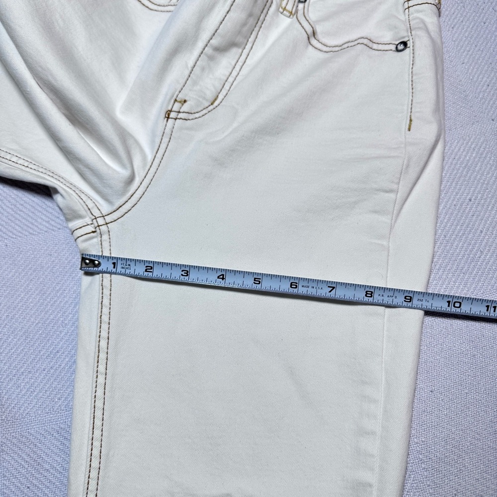 We The Free CRVY Flare Jeans Women 26 High Rise‎ Bell Bottom White Free People - Picture 11 of 13